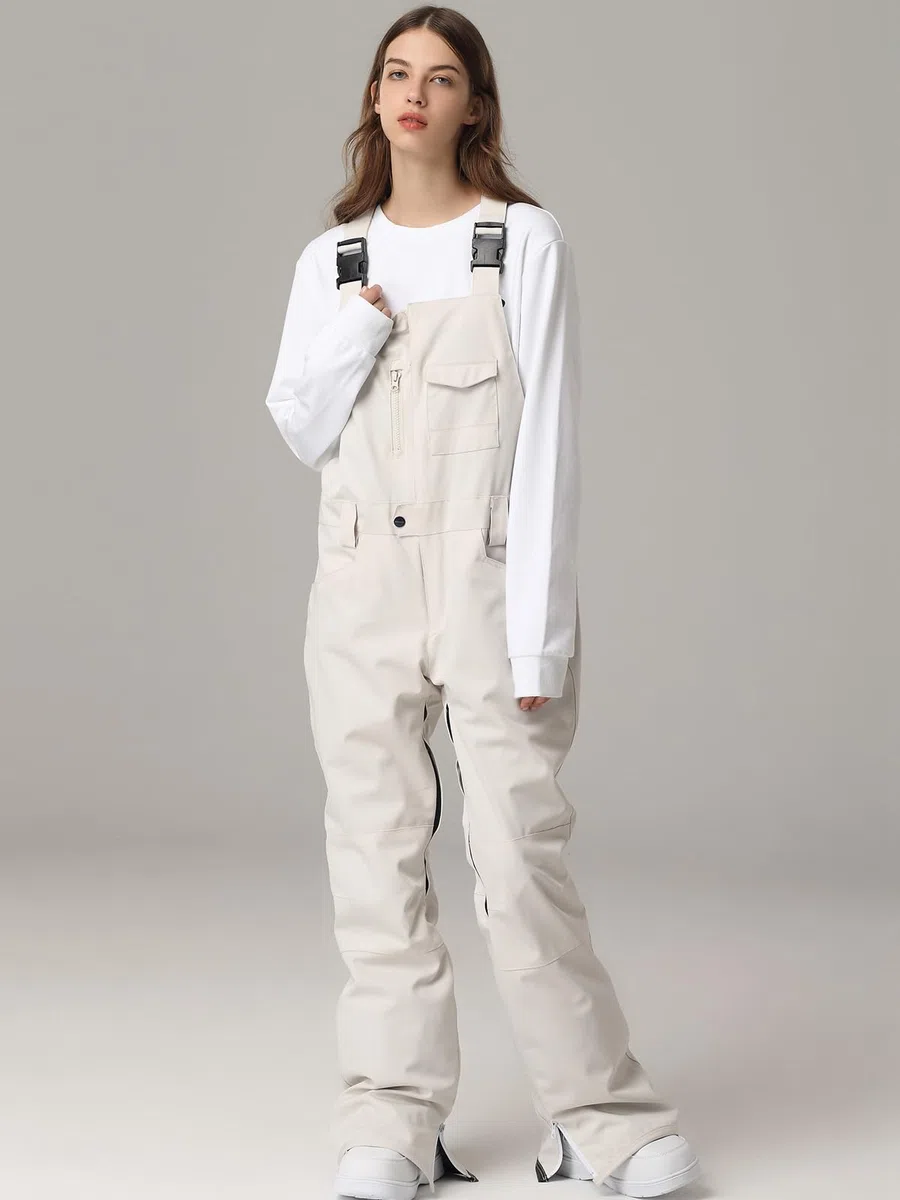 HOUZONIY Pantaloni da Sci da Donna, Bavaglino da Neve, Impermeabili, Antivento, isolati, Resistenti all'Usura, Salopette, Escursionismo, Arrampicata