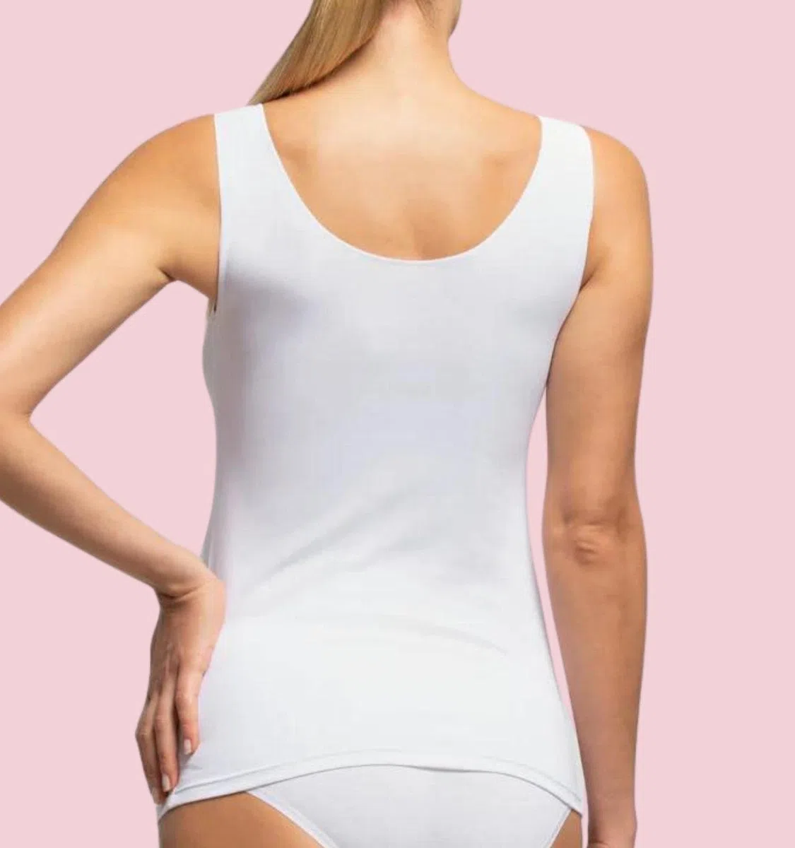 Confezione da 2 Canottiera Donna Cotone Spalla Larga e Spalla Stretta Body Canotta Cannottiere Canotta Donna Intimo Cotone Maglia Intima Donna