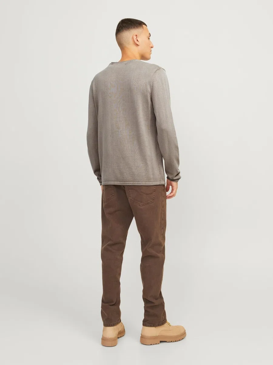 JACK & JONES Jjeleo Knit Crew Neck Noos Maglione Uomo (Pacco da 1)