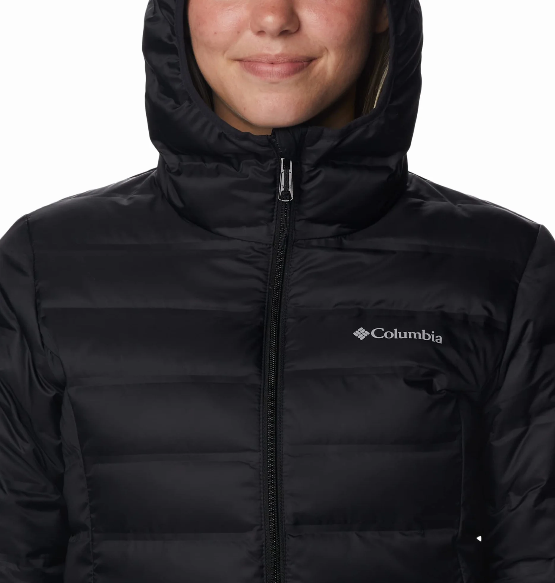 Columbia Women's Lake 22 Down Long Hooded Jacket, Hooded Puffer Down Jacket