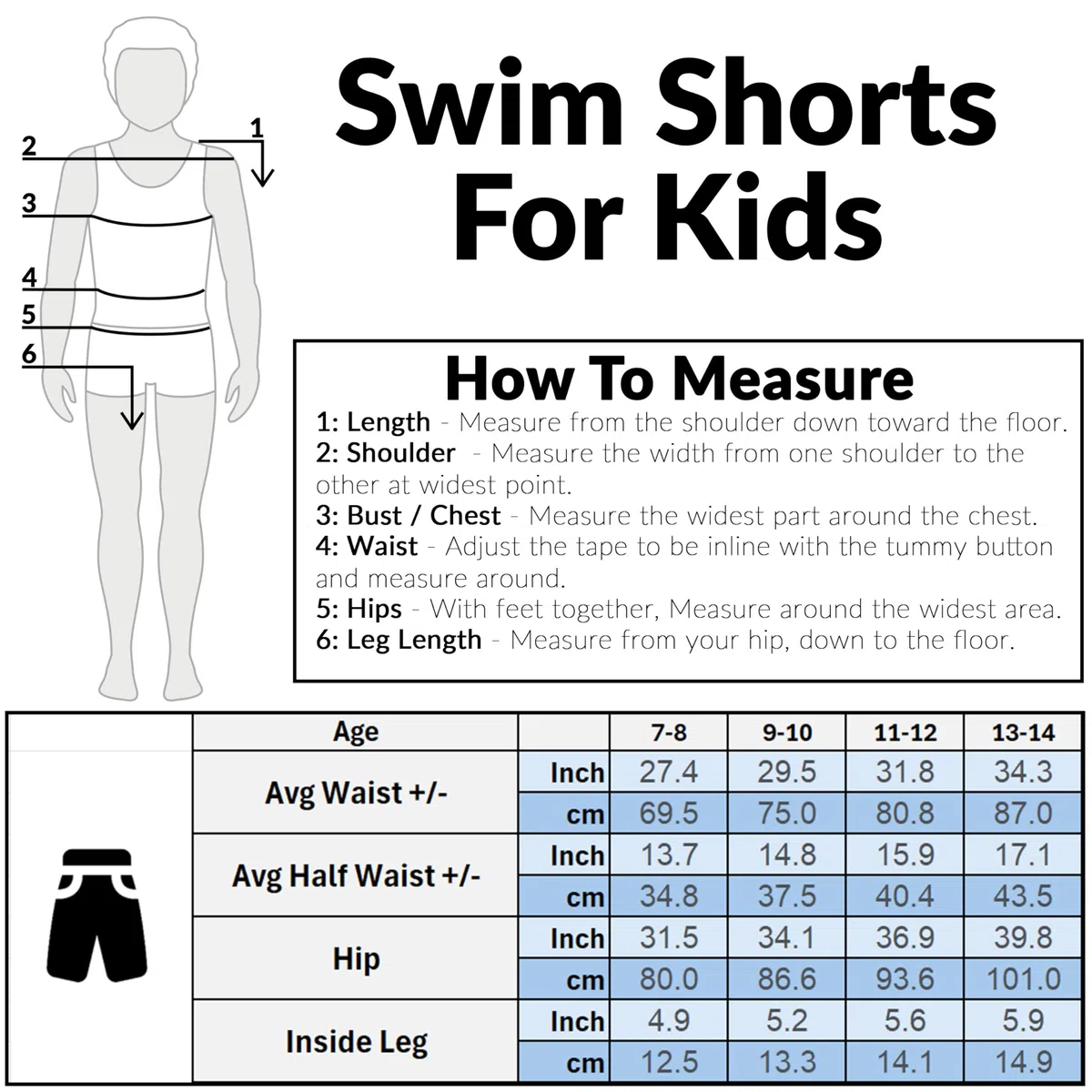 Get Trend Costume intero da bagno per ragazzi, 7-14 anni, UPF 50+, foderato in rete, costume da bagno elasticizzato, elementi essenziali per piscina e spiaggia