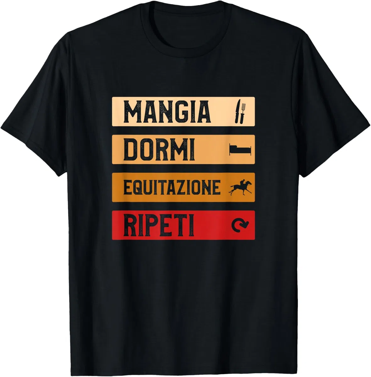 Divertente regalo di equitazione per un cavaliere Maglietta