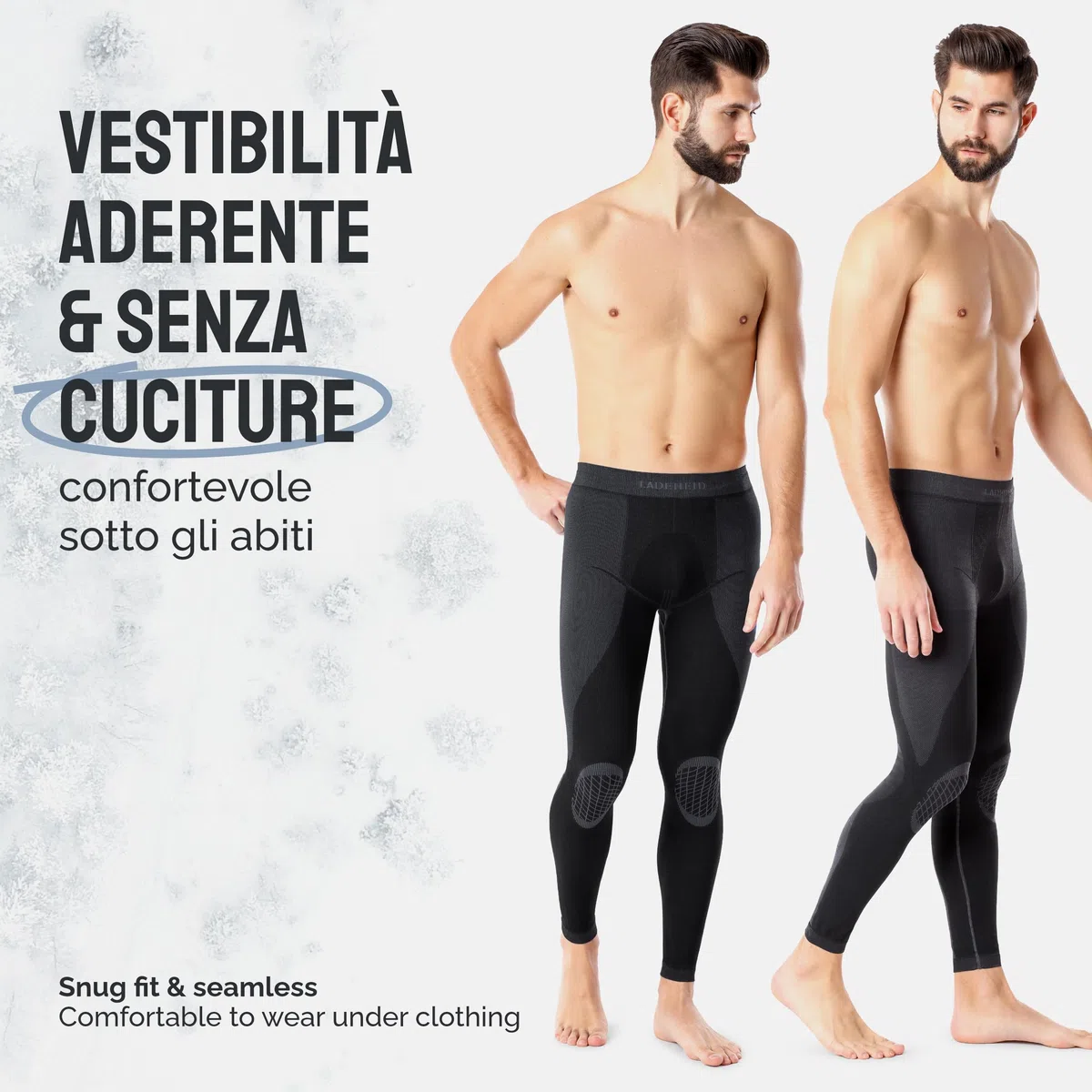 Ladeheid Calzamaglia Termica Uomo Lunga LAGI002