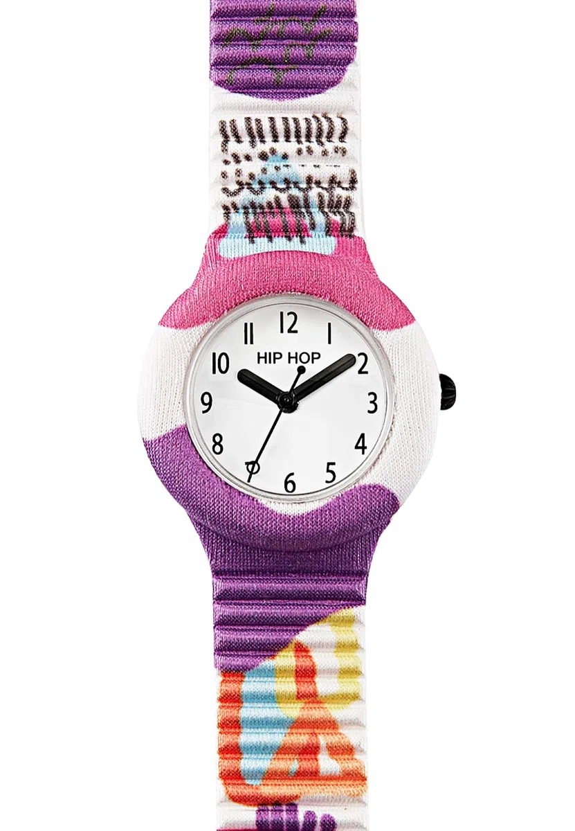 HIP HOP, Collezione Surrealism, Orologio Donna, Cinturino in Morbido Silicone e Pratica Chiusura, Cassa 32 mm, Movimento al Quarzo, Resistente all'Acqua, Lunghezza Regolabile