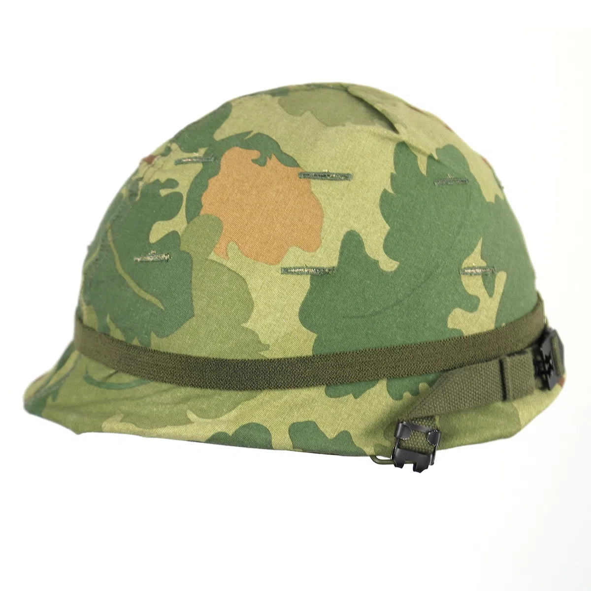 ANQIAO Guerra del Vietnam US M1 Casco con Mitchell Cover