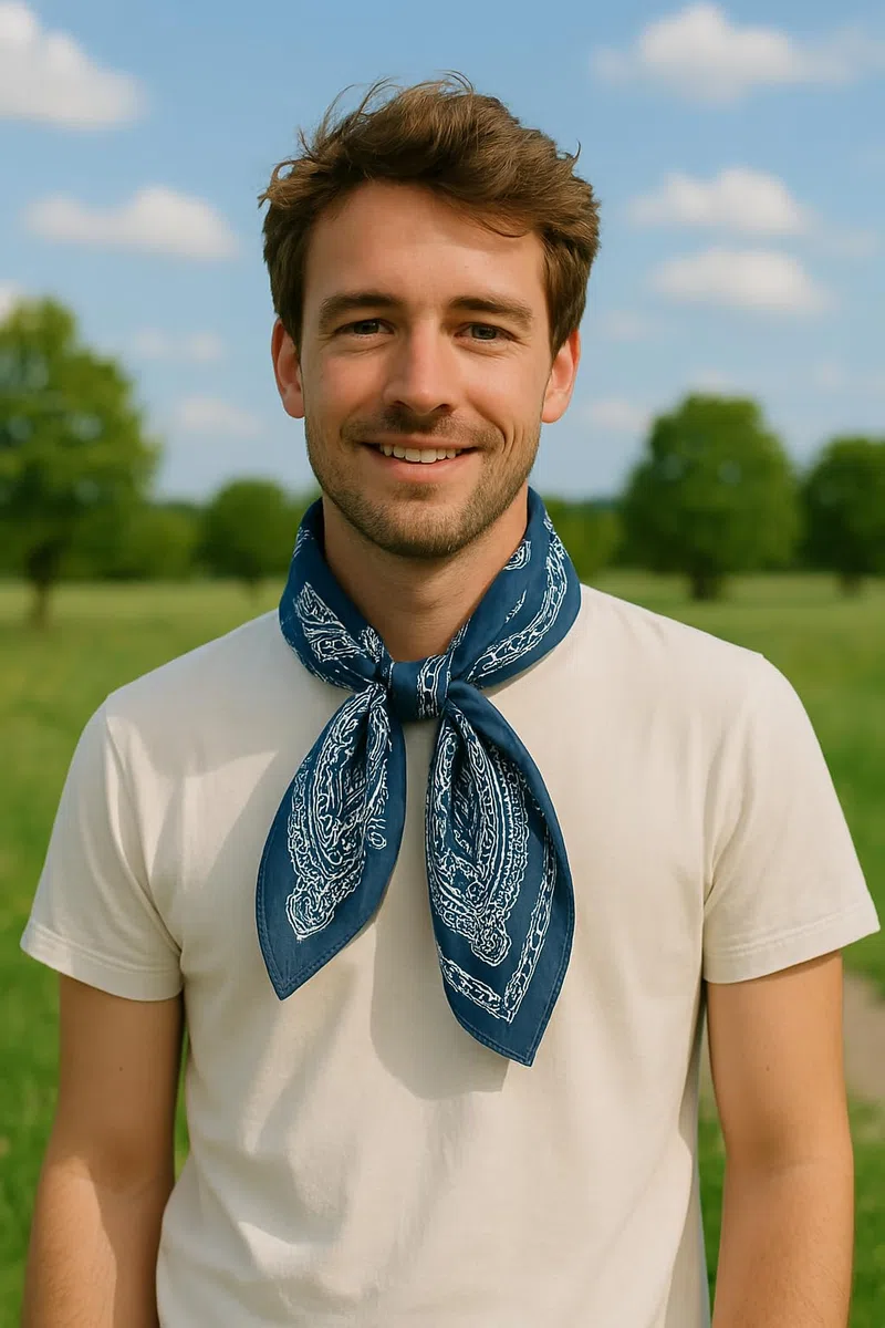 Foulard in seta e cotone 65x65 cm per Donna e Uomo – Sciarpa quadrata, elegante e leggera, perfetta per l'estate e la primavera