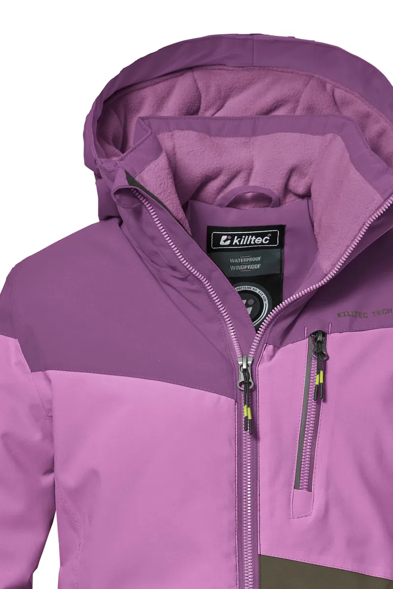 Killtec Kow 170 Grls Jckt Giacca funzionale con cappuccio e paraneve/giacca outdoor impermeabile Girl´s
