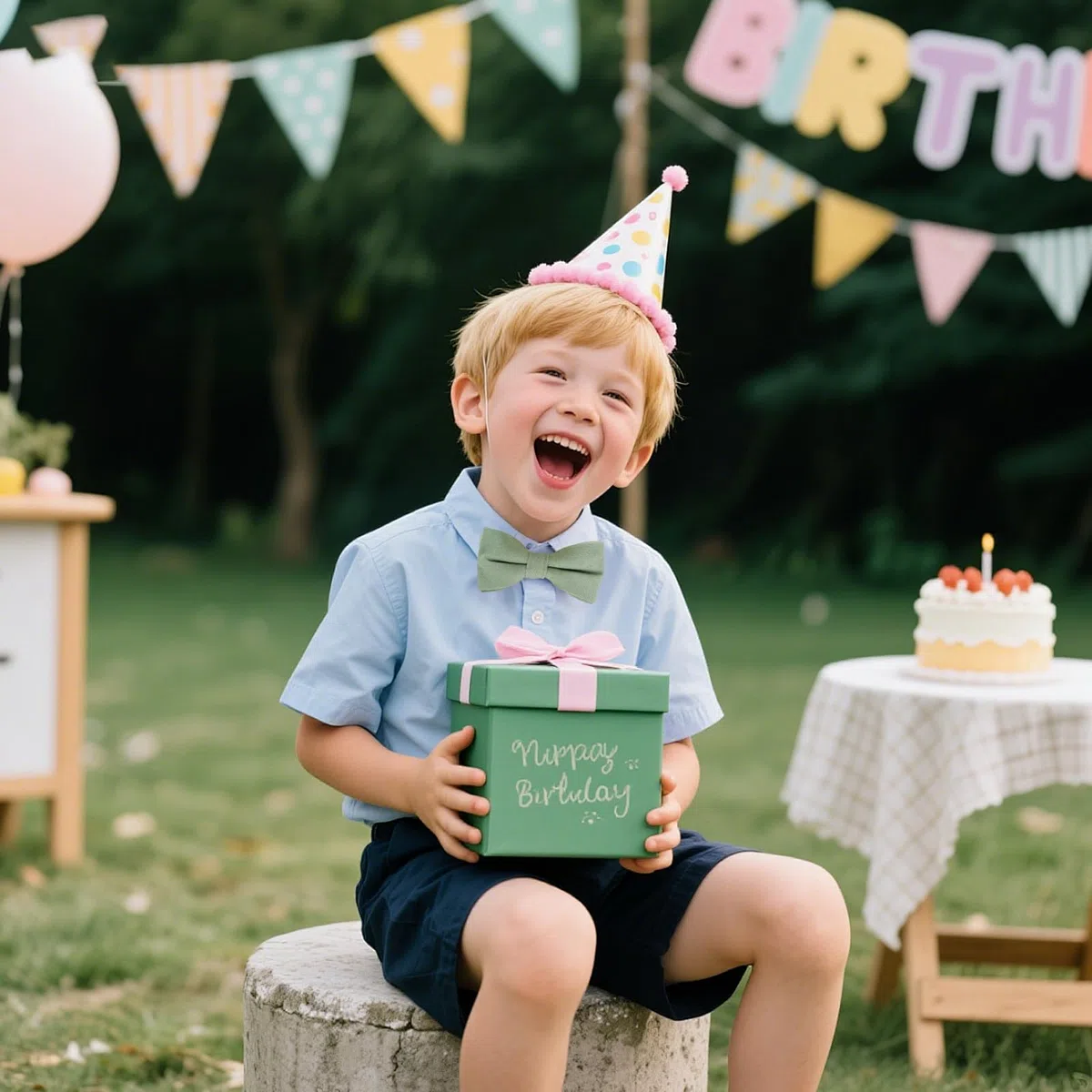 VOSSOT 2 Pezzo Papillon da Uomo Regolabile Con Gancio, Bambino e Neonato - Cravatta Verde per Matrimoni, Feste, Balli, Cerimonie e Festival