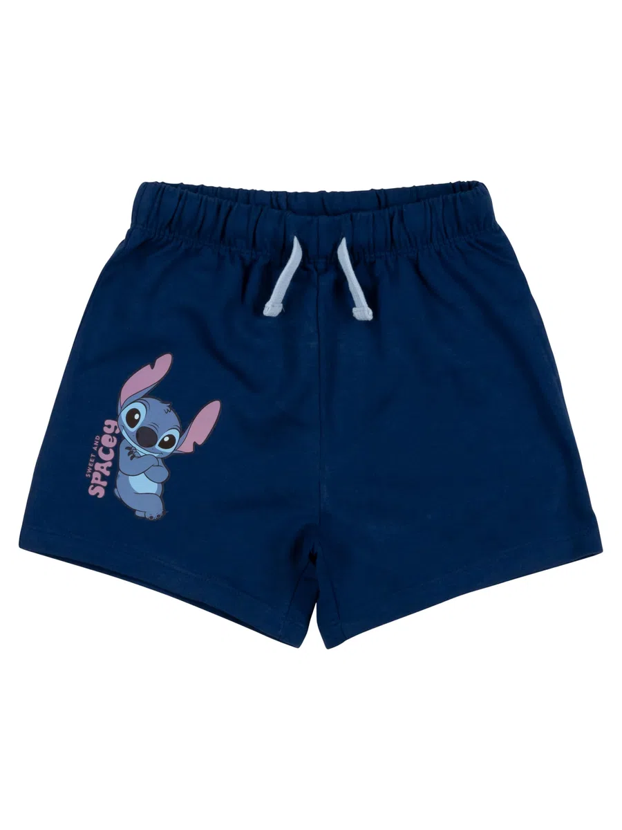 Disney Lilo & Stitch Pantaloncini da bambina – Pantaloni corti per bambini, colore: Blu