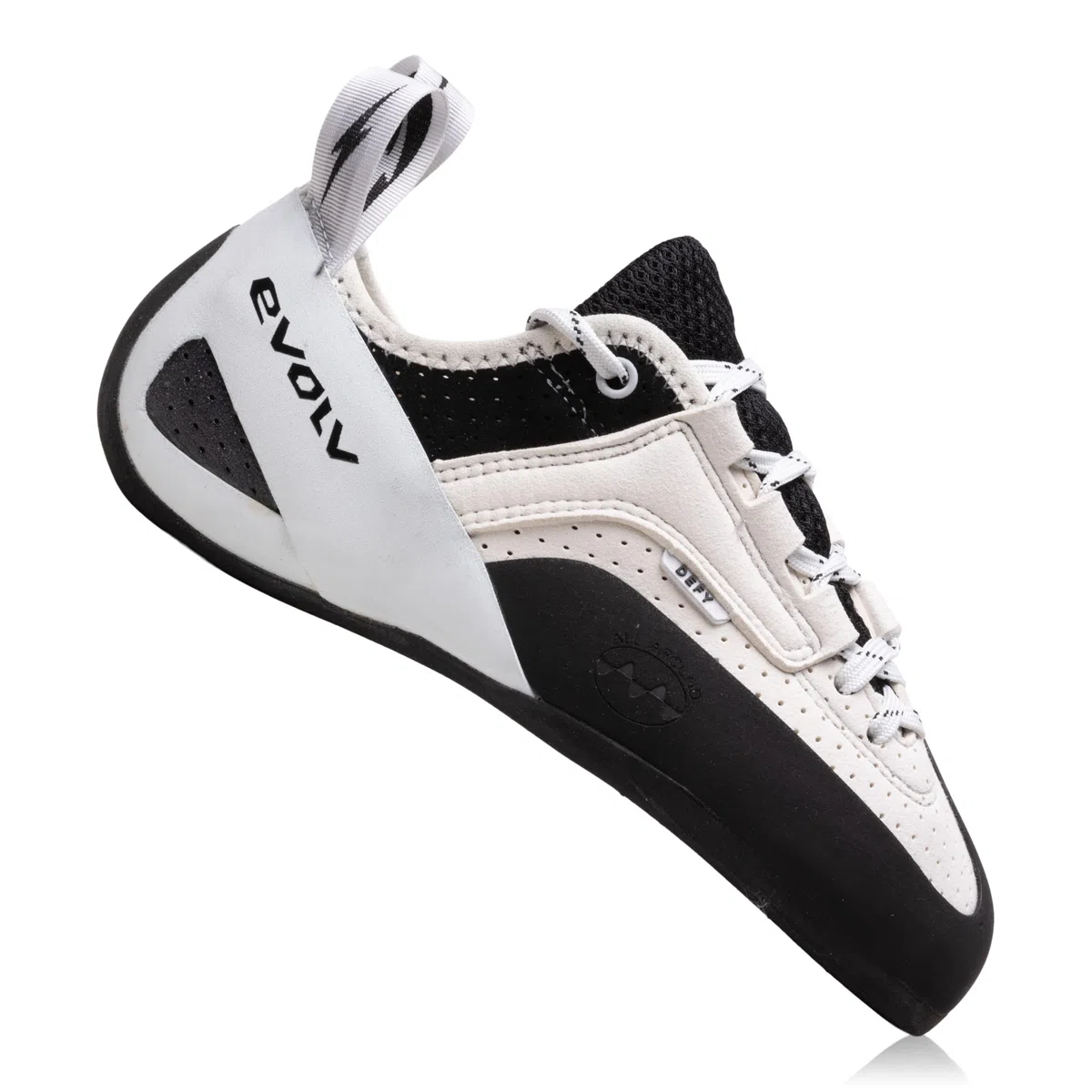 Evolv Unisex Defy Lace LV Scarpe da Arrampicata, Gray-White, 40
