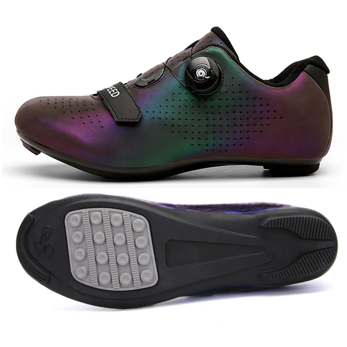 Hixingo Scarpe da Ciclismo Uomo Strada, Donna Scarpe da Strada e Mountain Bike con Suola in Gomma, MTB Scarpe da Bicicletta Scarpe da Equitazione per Interni Antiscivolo e Traspiranti