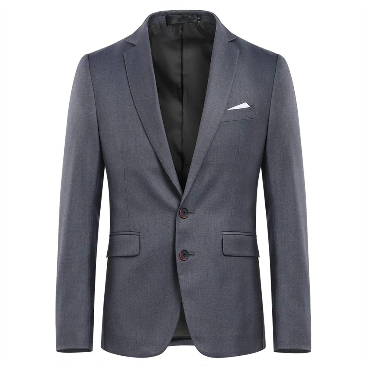 Allthemen Abito da Uomo in 2 Pezzi Tinta Unita Suit con Due Bottoni da Lavoro Business (Blazer + Pantaloni)