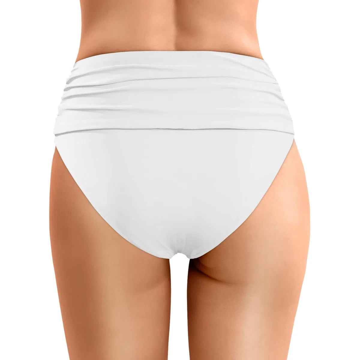 Generico Slip Costume Donna Vita Alta, Mutande Costume Addominale Pieghe Contenitivo Costumi da Bagno Pezzo sotto Brasiliana Curvy Pantaloni da Nuoto Mare Eleganti per Spiaggia Piscina