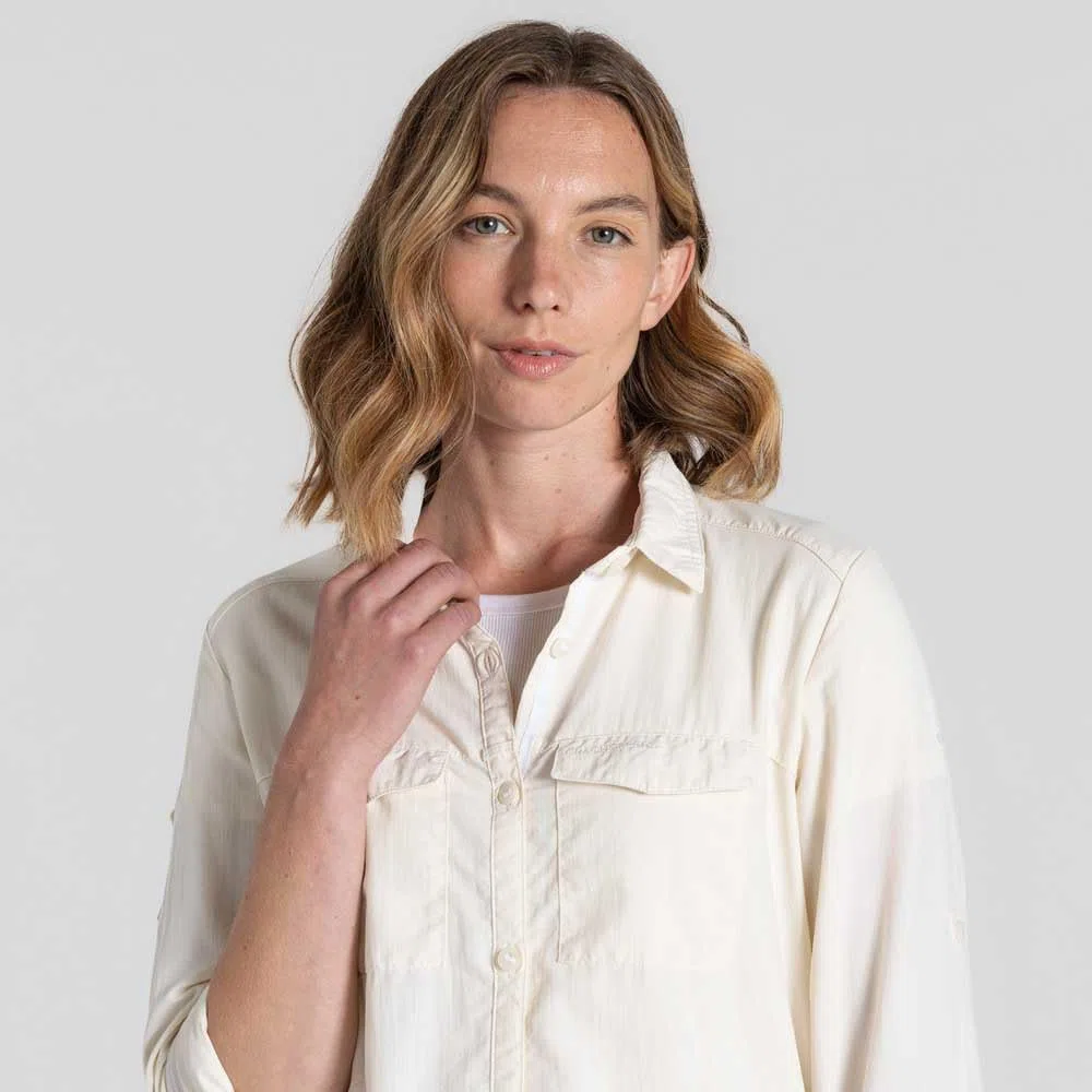 Craghoppers NosiLife Adventure Camicia da donna a maniche lunghe, resistente agli insetti