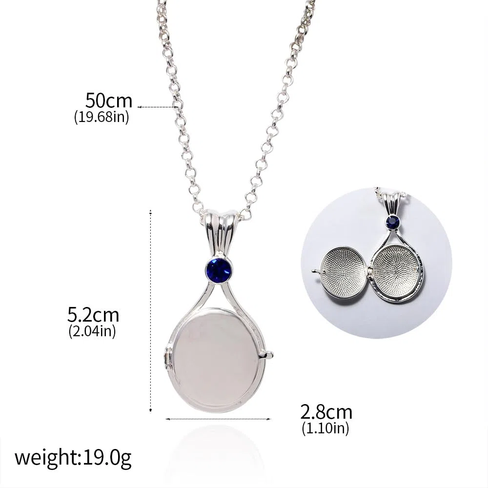 Aidenn H20 Just Add Water Collana H2o Medaglione Sirene Pendente, Amuleto Personalizzato per Immagini Regalo per Donne Ragazze Adolescenti