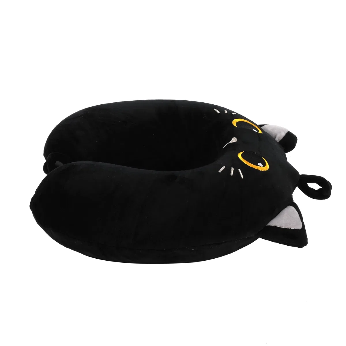 I-TOTAL® - Cuscino da Viaggio per il Collo Morbido Supporto Cervicale Divertente (BLACK CAT)