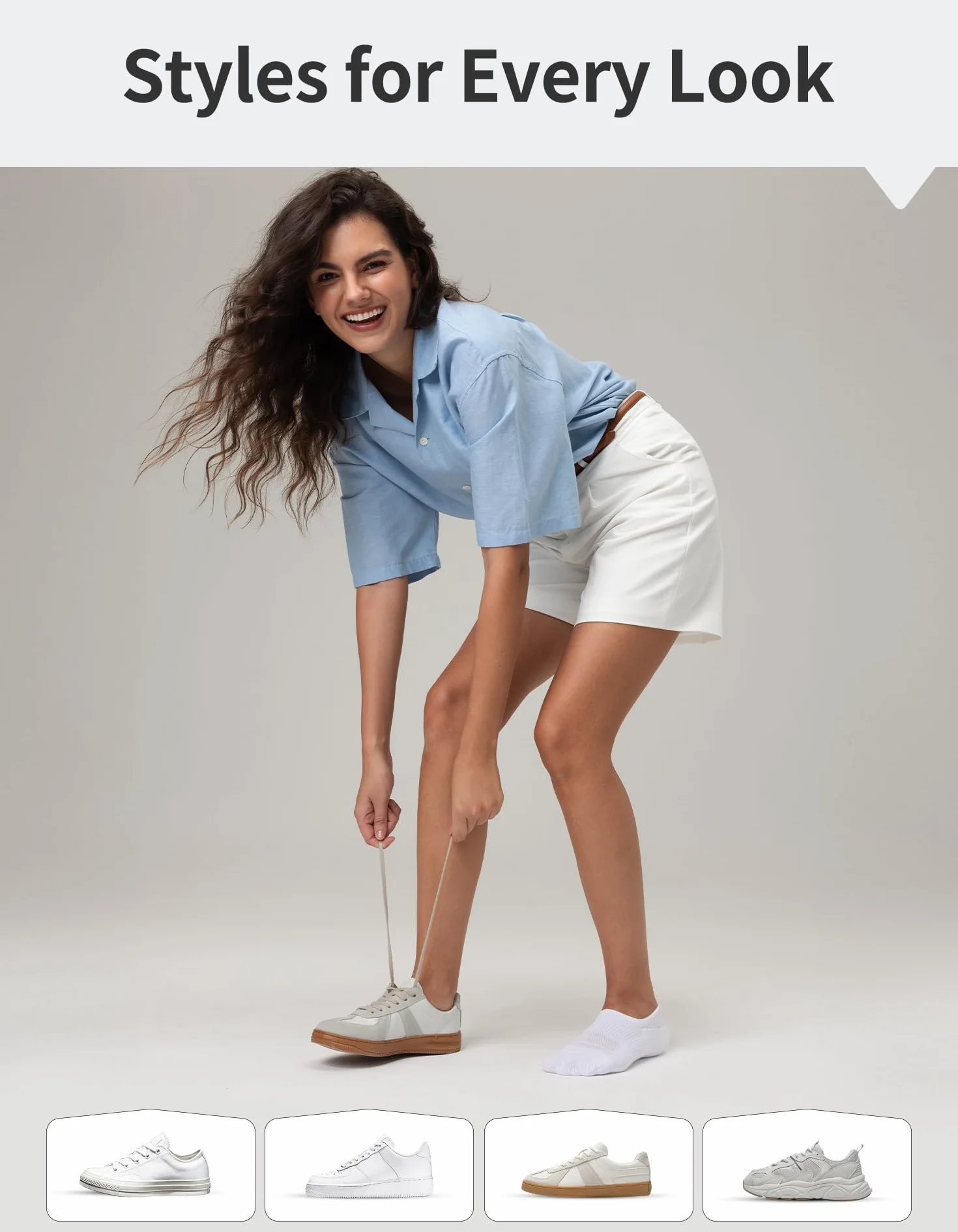 CLOSEMATE 6 Paia Calze Fantasmini Donna per Loafers e Sport, Suola Spessa in Spugna Ammortizza e Riduce Attrito, Gomma Antiscivolo, Parte Superiore a Rete Traspirante, Comode Anche d’Estate