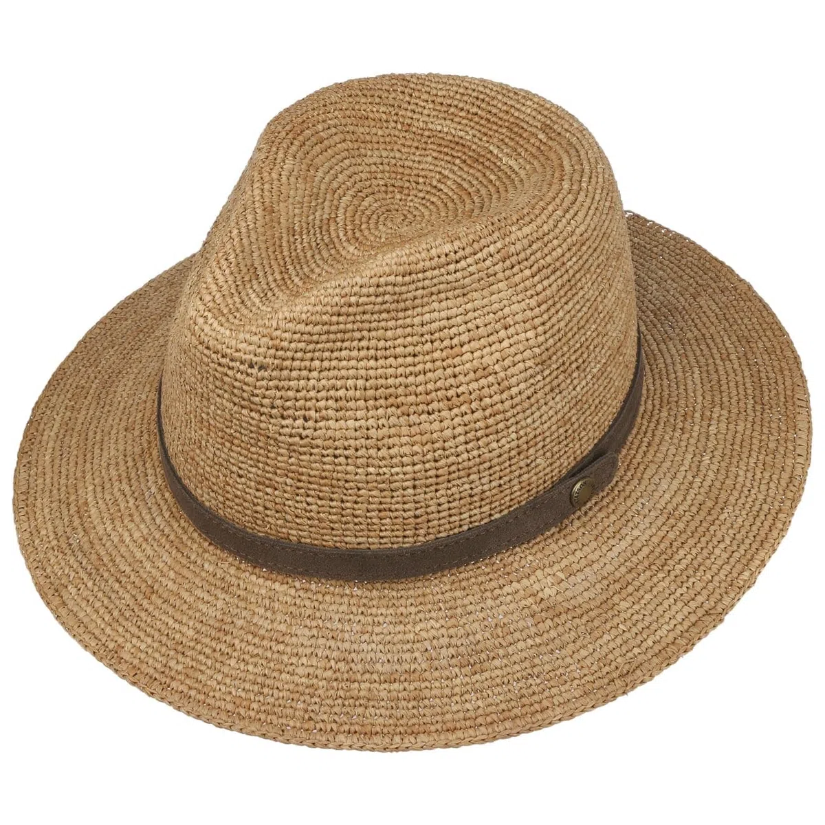 Stetson Traveller Cappello di Paglia Crochet Arrotolabile Unisex Primavera Estate