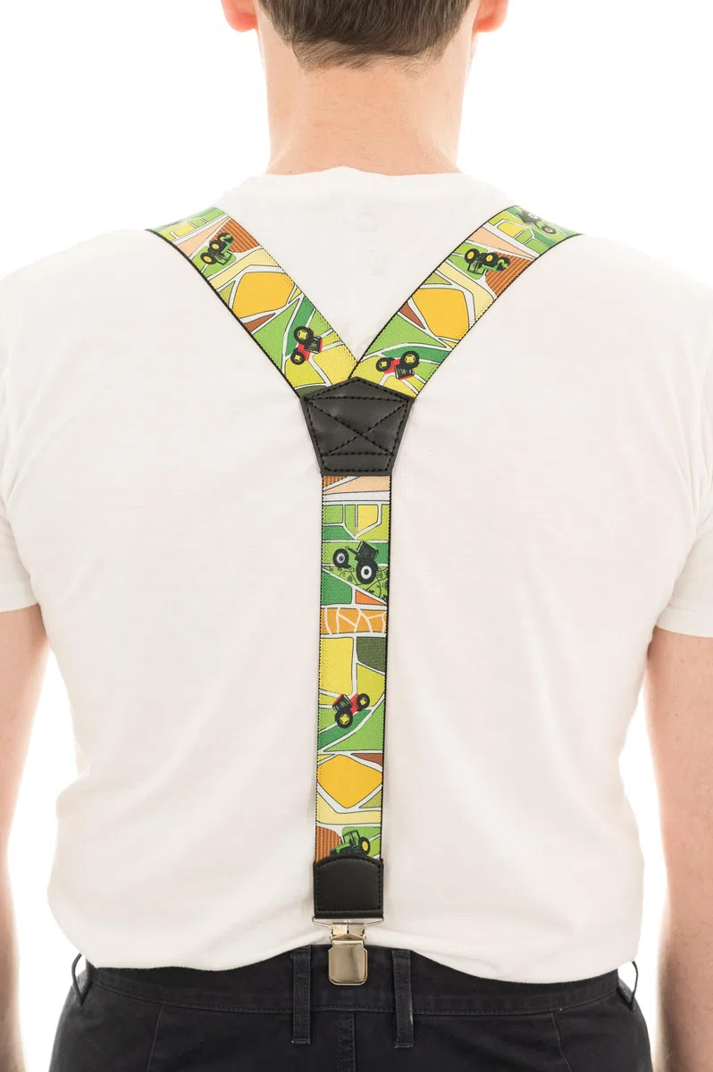 Bretelle da Uomo, Extra Forte 3 Clip Y-Forma, 4cm con Motivo