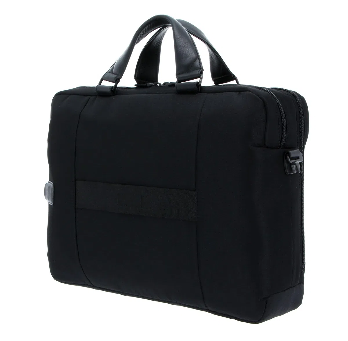 PIQUADRO Pulse Cartella organizer a due manici porta PC, Tessuto, Chevron/Nero, 15.6" a due scomparti