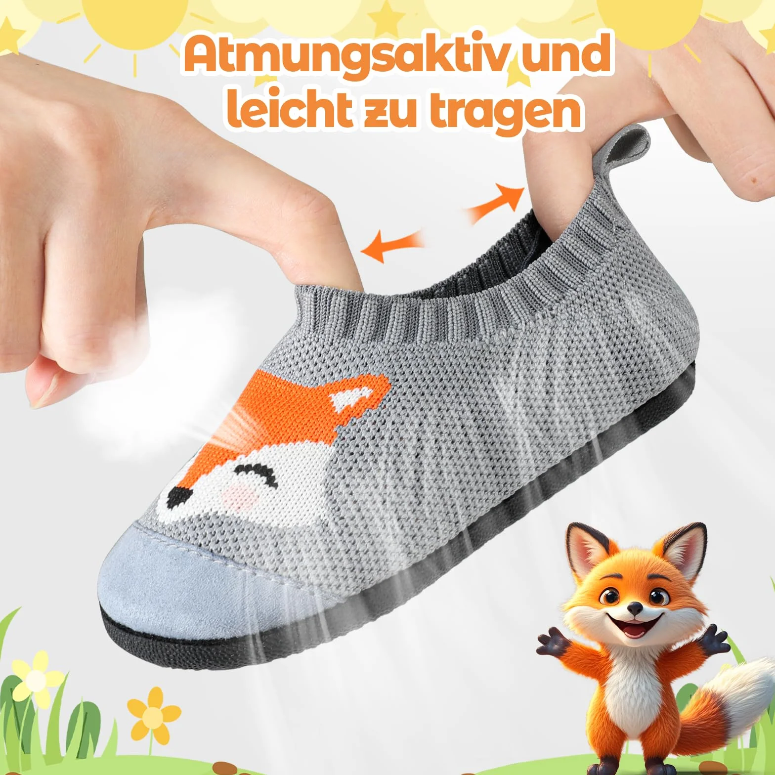 Pantofole per bambini e bambine, traspiranti, antiscivolo, per bambini