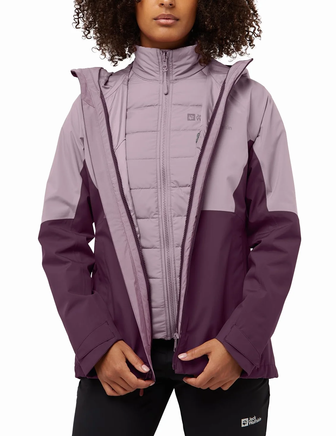 Jack Wolfskin Glaabach 3ln1 Giacca Donna