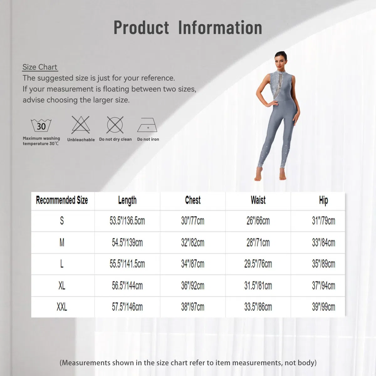 Freebily Body Danza Donna Senza Maniche Tuta Intera da Pattinaggio Artistico Balletto Leotards Body Danza Classica Moderna Costume da Ballo Latino Americano Dancewear