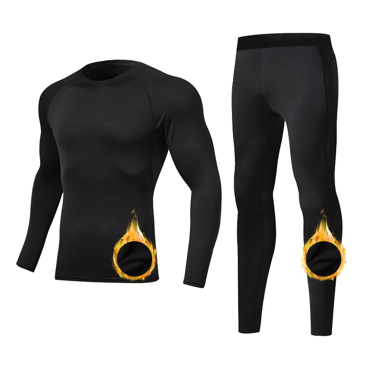 Intimo Termico Uomo Set Pantaloni Termici Asciugatura Palestra Biancheria Intima Termica Abbigliamento Termico Invernale Compressione Traspirante Riscaldante Biancheria Funzionale Running