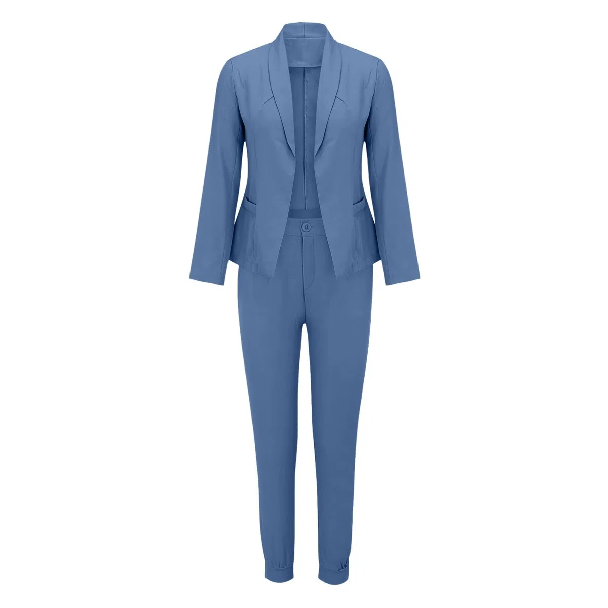 Tailleur Donna Due Pezzi Curvy Elegante Tailleur Pantalone da Donna Leggeri e Lavoro Completa con Risvolto Completo di Pantaloni e Blazer Pantaloni e Giacca Autunno Invernale