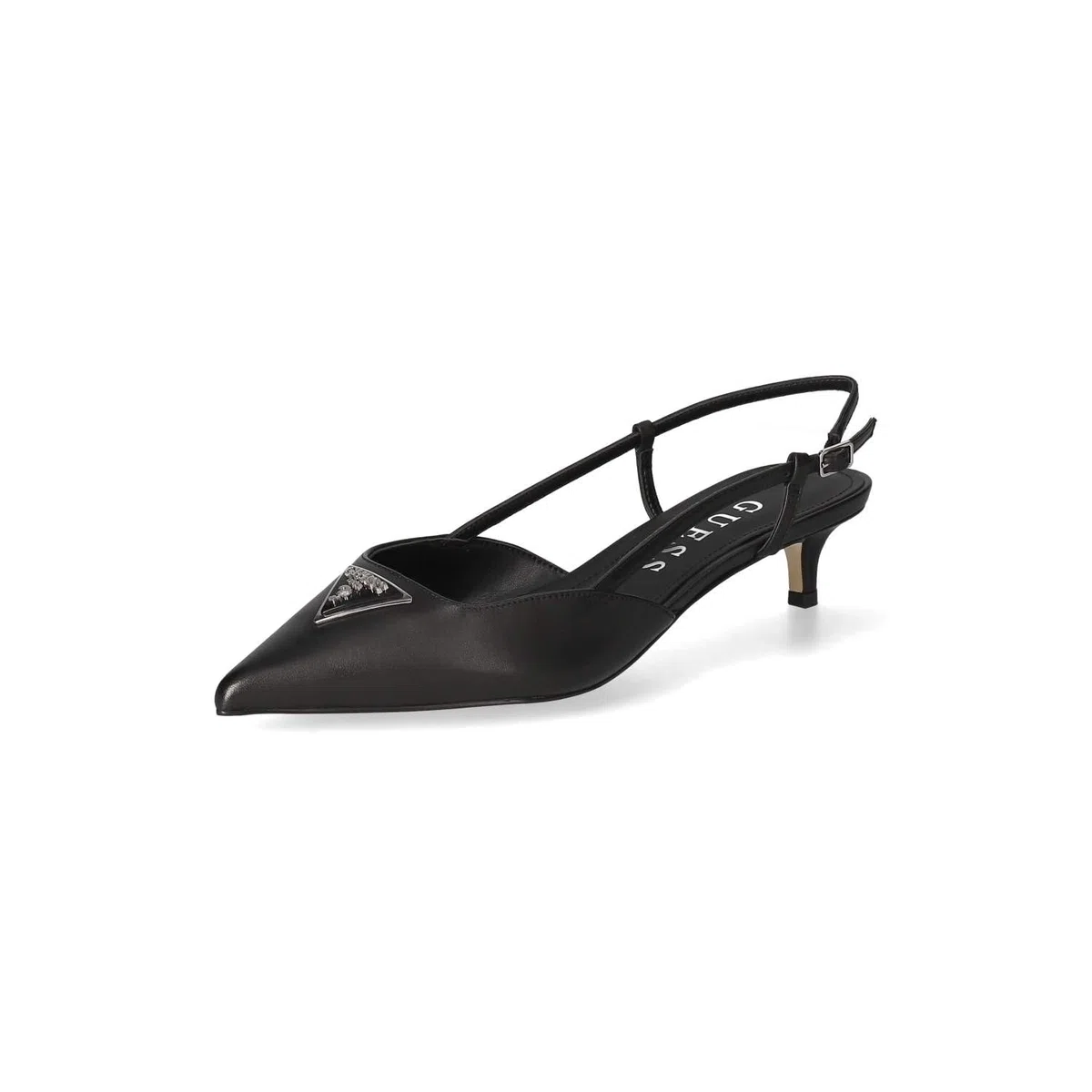 GUESS Décolleté Punta Jesson TC 40 Pelle Black DS25GU01 FLPJESLEA05