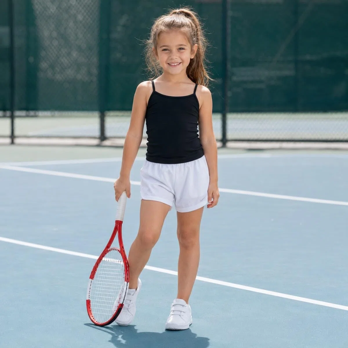 4 Pack Bambini Classic Solid Camisole Undershirt per 2-10 Anni Ragazze del Bambino Cotone Racerback Tank Top Multipack