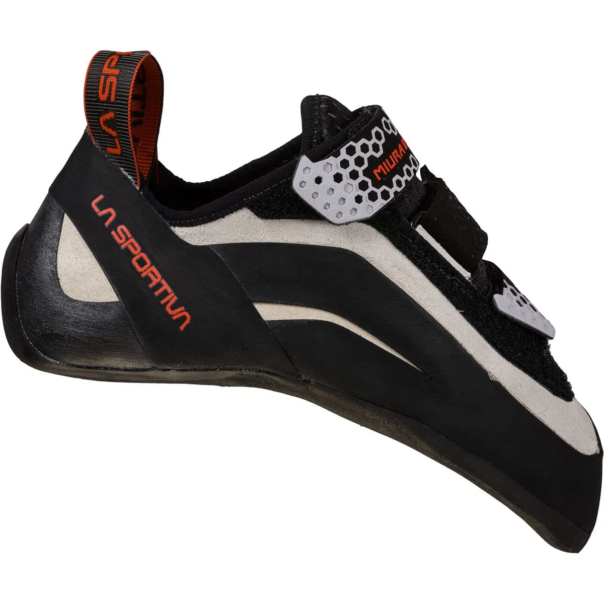 LA SPORTIVA Scarpette Arrampicata Miura VS, White-Cherry Tomato, EU 37