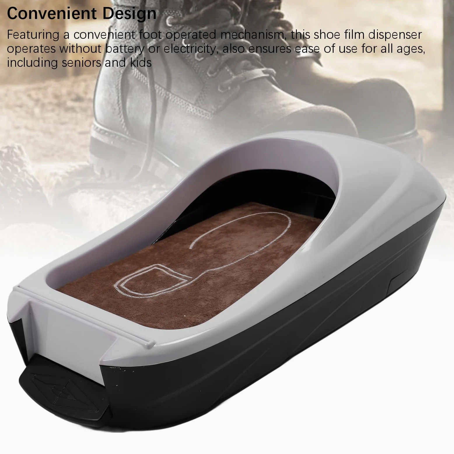 Copriscarpe Automatico Dispenser Automatico di Pellicola per Scarpe Ospite Protezione per Pavimento per Macchina Protezione per Pavimento per la Casa