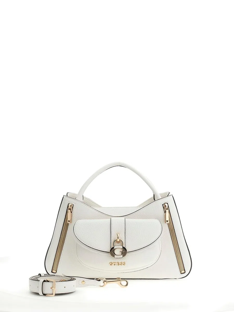 GUESS borsetta borsa a tracolla Jessa Girlfriend Bag White avorio