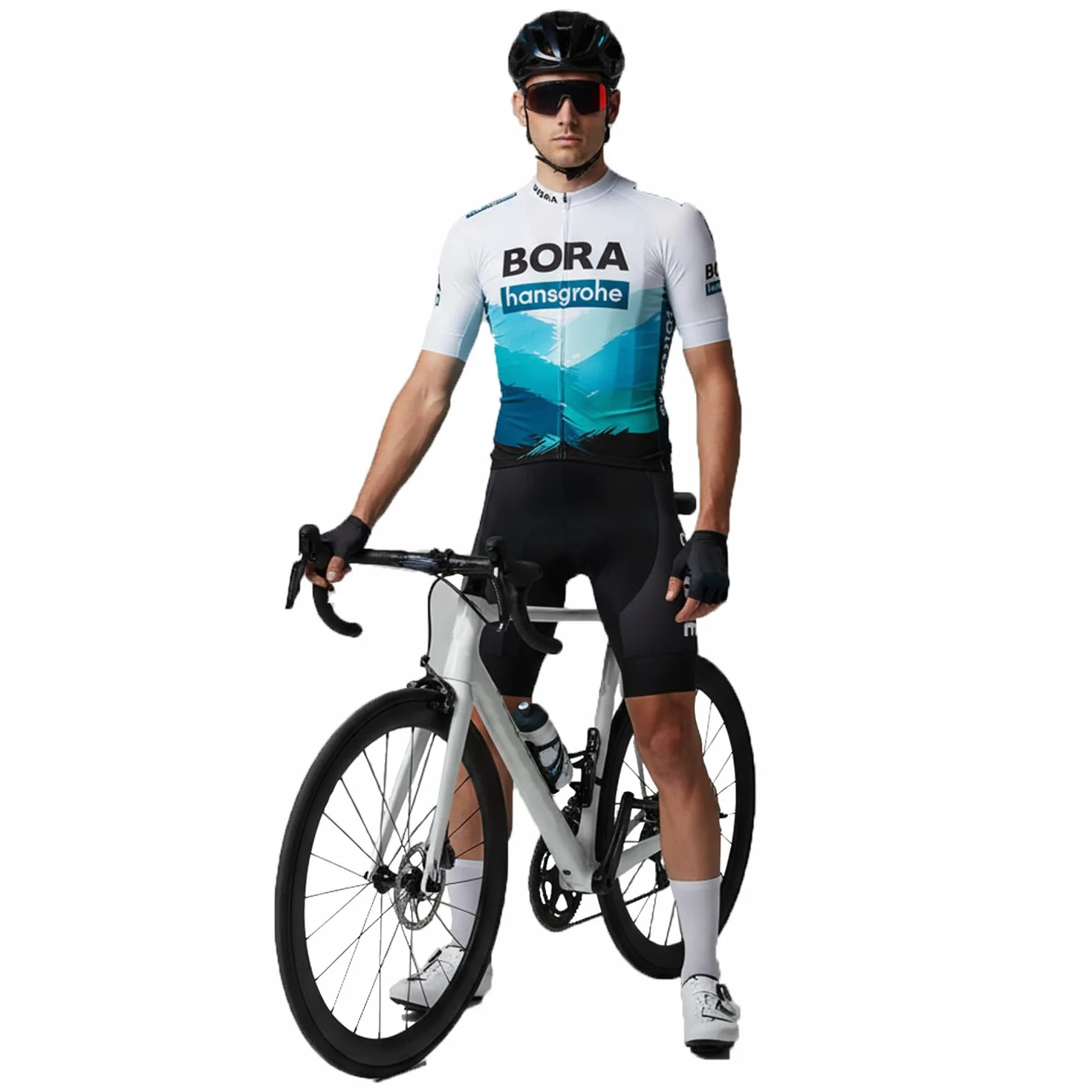 Abbigliamento Ciclismo da Uomo Maniche Corte Completo Bici Completo Ciclismo Manica Corta Tuta Ciclismo Uomo