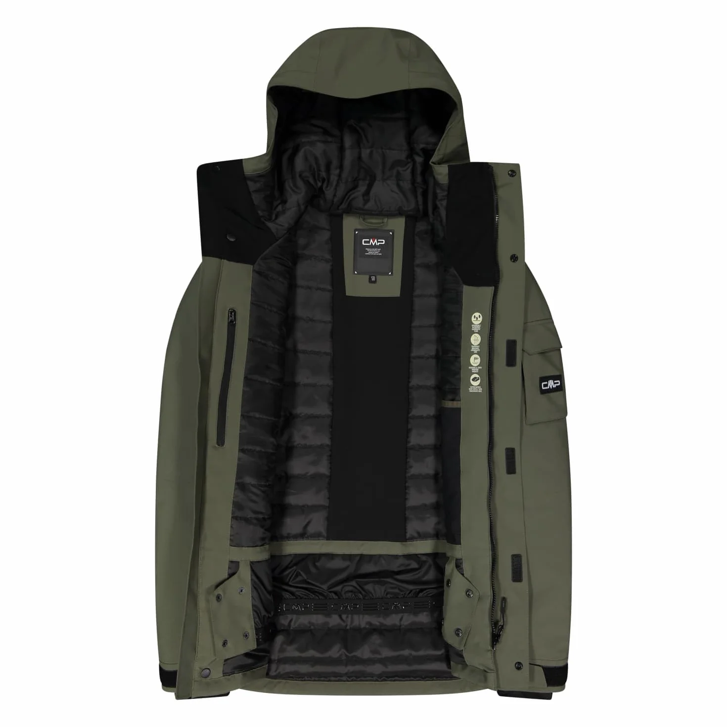 CMP Man Jacket Fix Hood Jacket Uomo