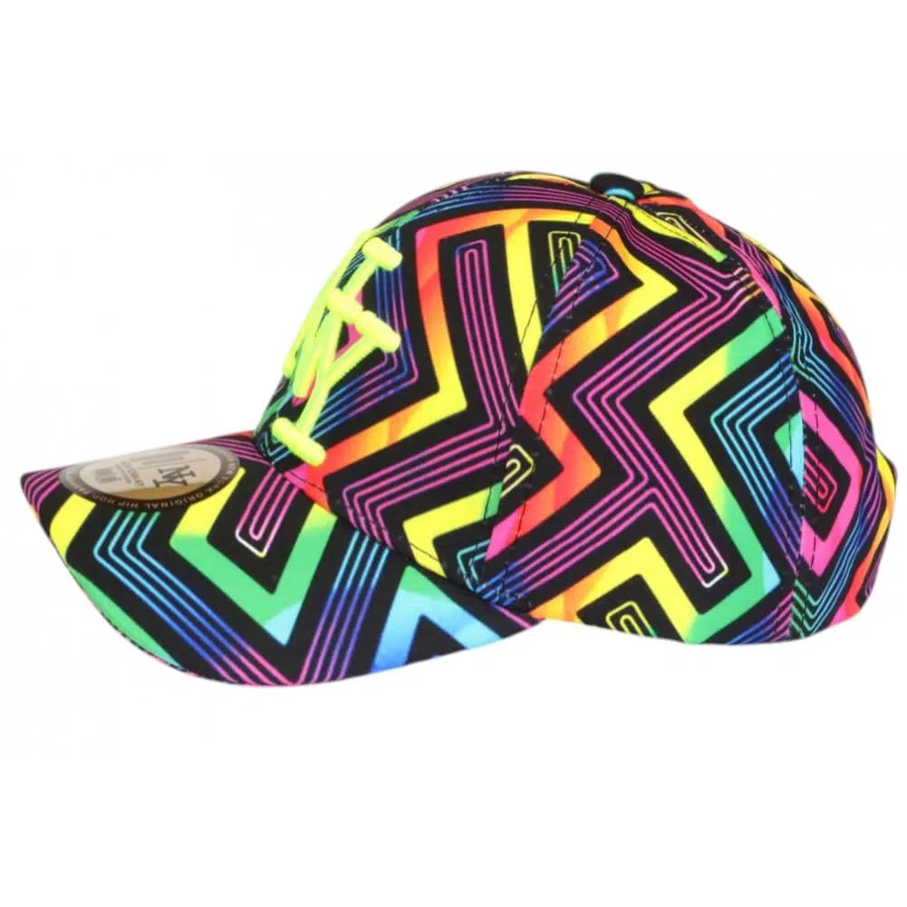 Berretto da bambino Fluo stile Graffiti PopArc in Cielo ultra colorato 7-12 anni - Ragazzo