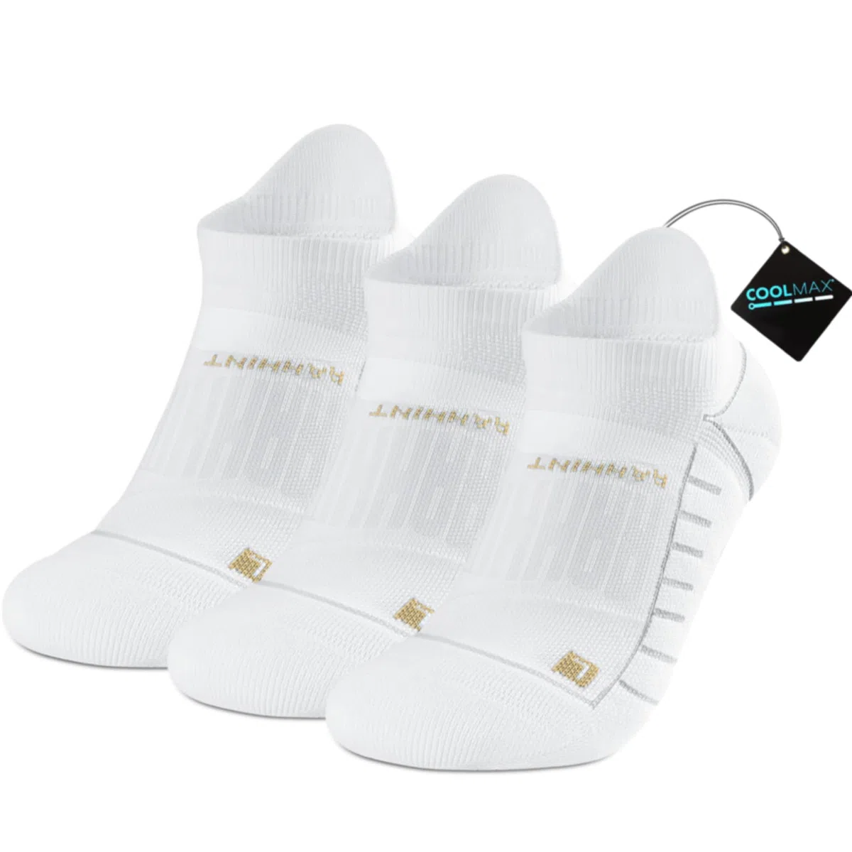 Rahhint Coolmax Compressione 3 Paia Corti Calze Running per Uomo e Donna, Anti-Vesciche, Calze Sportivi Uomo Donna, rinforzati tallone e punta, Umidità e Traspirazione