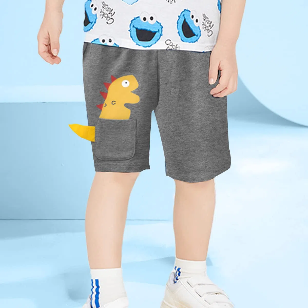 Pacco da 2 Pantaloncini Cotone Bambino Ragazzo Estate Cartoon da 1 a 7 Anni
