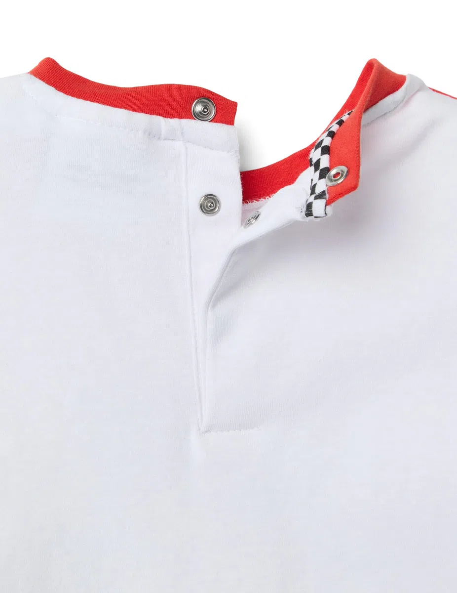 OVS KIDS Completo jogging rosso e bianco Ducati in puro cotone per bimbo over fit