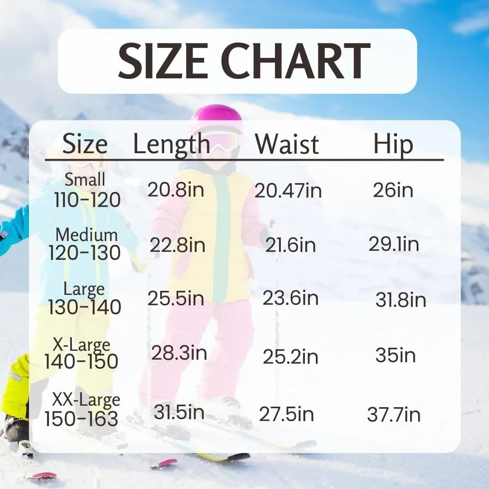 Pantaloni termici impermeabili per ragazzi e ragazze, pantaloni da neve invernali, pantaloni cargo imbottiti, pantaloni da sci softshell, per bambini