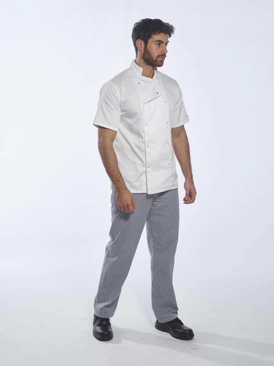 Portwest C733 Giacca da Chef Moderna e Leggera a Maniche Corte Cumbria Bianca, M