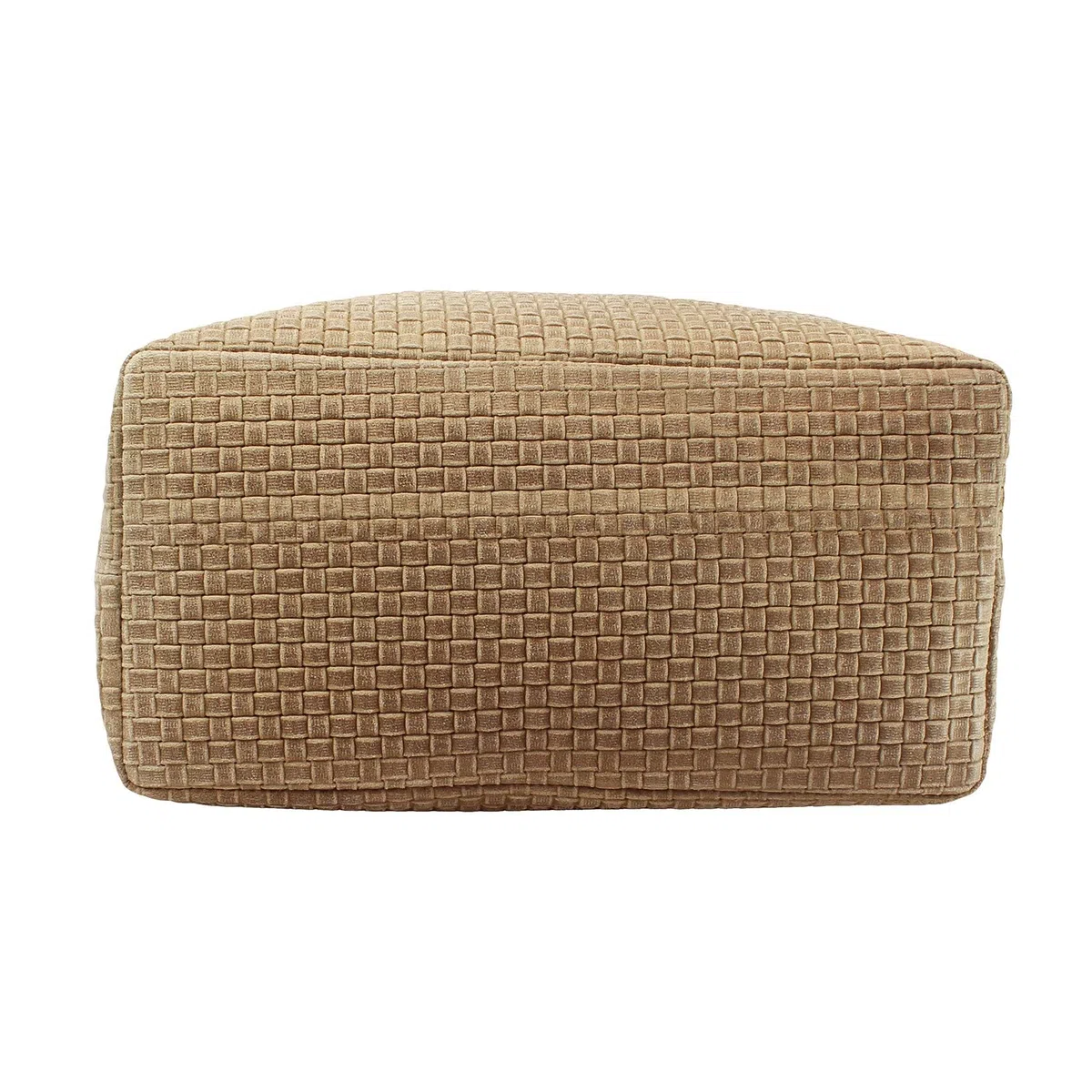 Chicca Borse Borsa a Mano Stampa Intrecciata da Donna con Tracolla in vera pelle made in Italy - 34x29x18 Cm