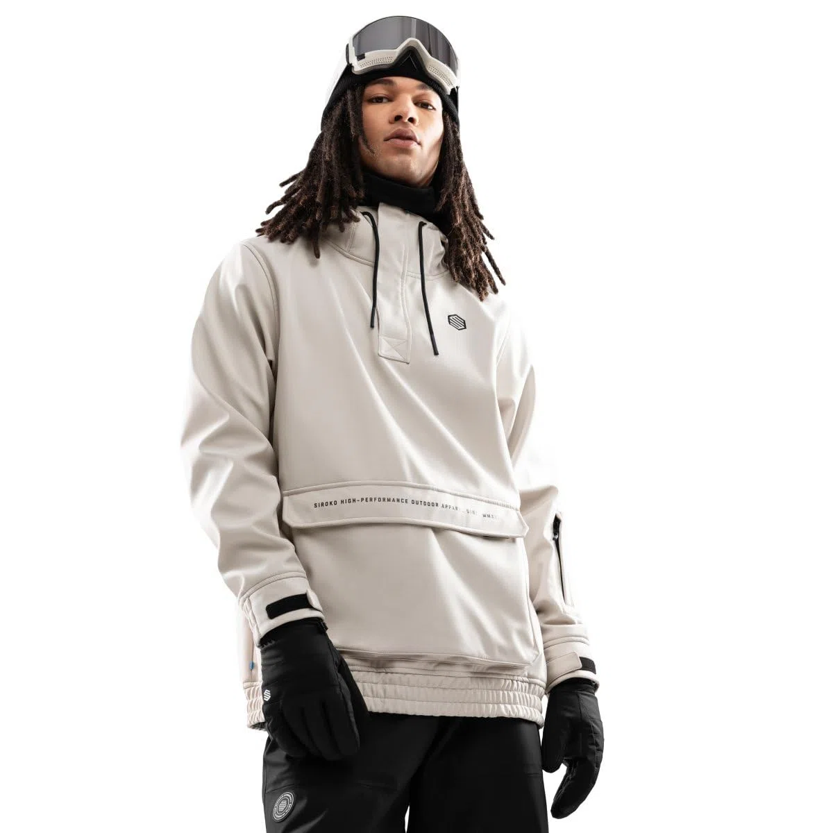 SIROKO - Giacca da Snowboard con Tasca a Marsupio W3 Haboob