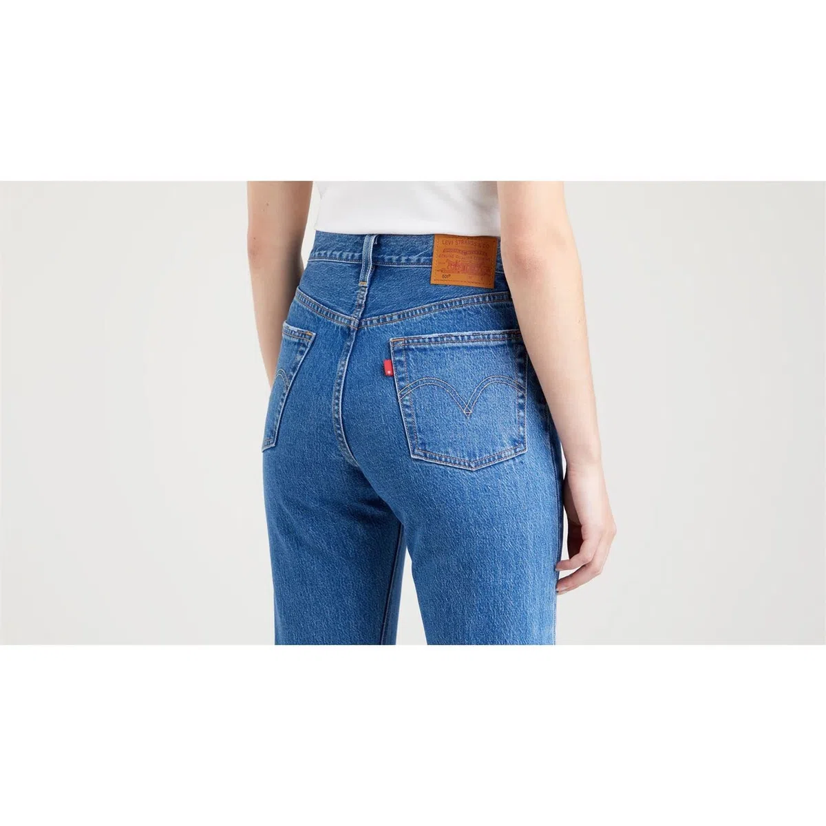 Levi's Jeans da Donna 501 Crop High Rise, Straight Fit