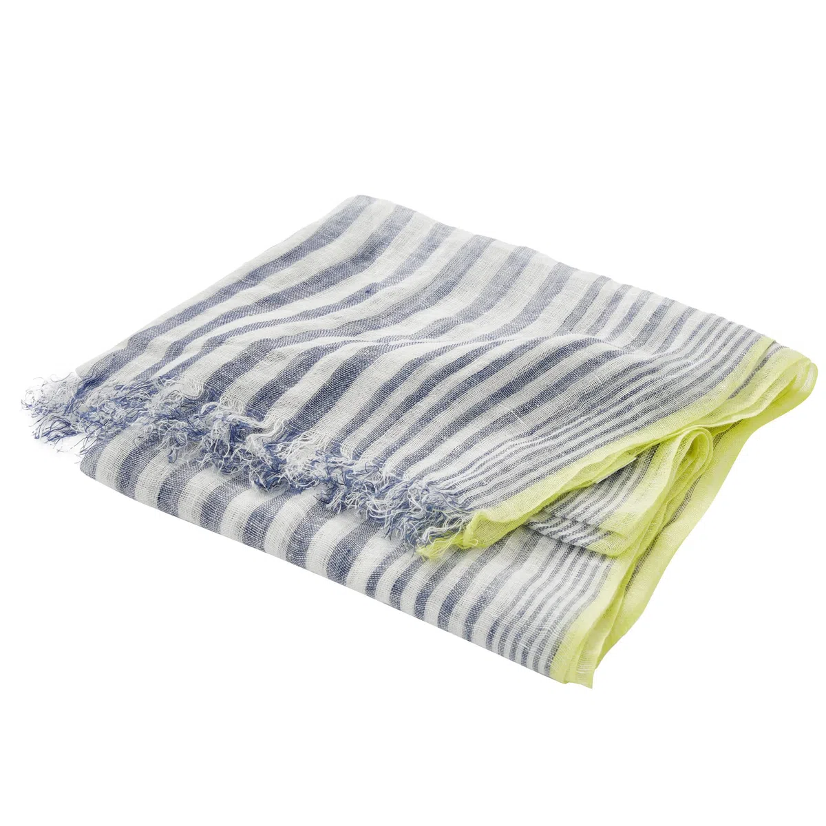 Sciarpa Di Lino Due Righe Colorate Foulard Donna Pashmina Uomo Lunga Primavera Estate