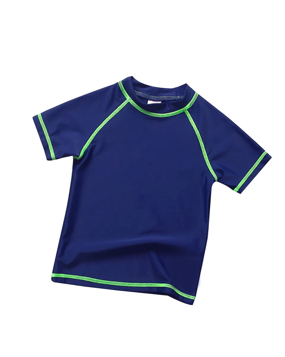 SWAUSWAUK Maglietta Nuoto Bambino 6-12 Anni - Maglietta Bagno Ragazzi Protezione UV UPF 50+ Manica Corta
