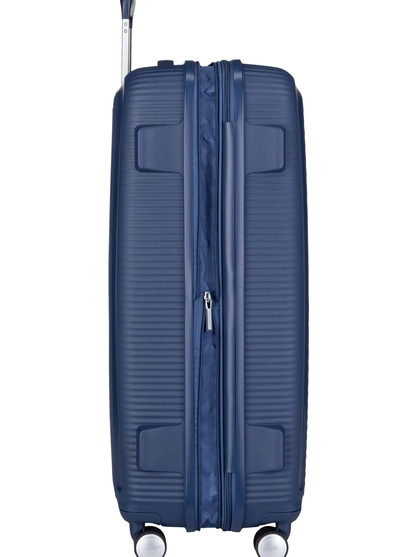 American Tourister Soundbox - Trolley L Espandibile Valigia, 77 cm, 97/110 L, Blu (Midnight Navy)