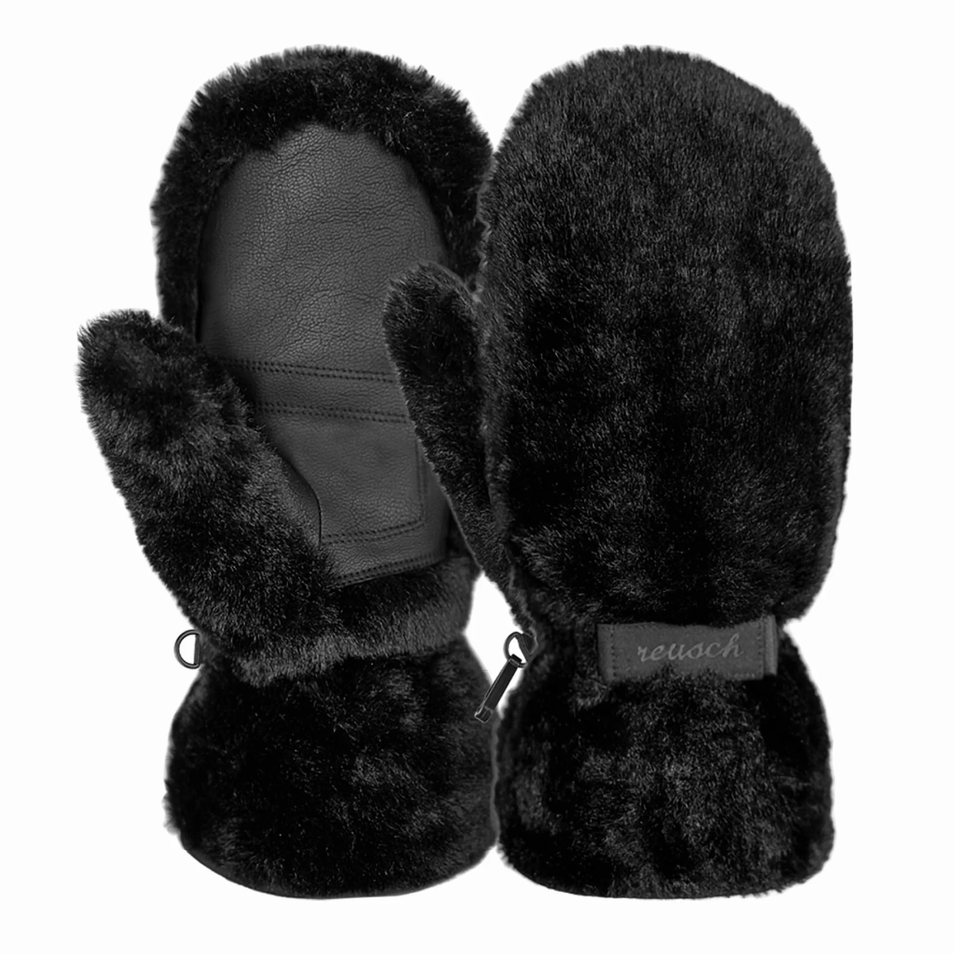 Reusch Molly Muffole da donna con PrimaLoft Gold – Morbidi guanti invernali con pelliccia sintetica, funzione touchscreen, impermeabili, antivento, traspiranti e con morbida fodera