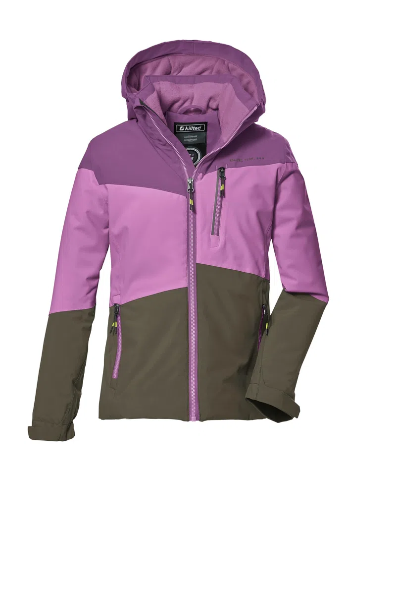Killtec Kow 170 Grls Jckt Giacca funzionale con cappuccio e paraneve/giacca outdoor impermeabile Girl´s